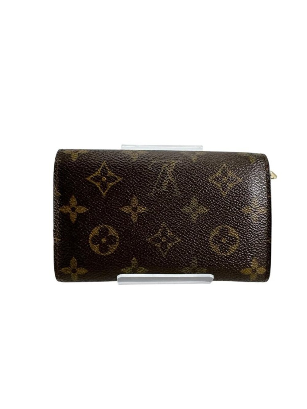 ★SOLD★ Louis Vuitton Monogram L-shaped Zipper Porte Monnaie Vie Tresor Fold - Picture 2 of 15